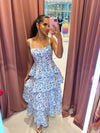 Elena Floral Maxi Blue